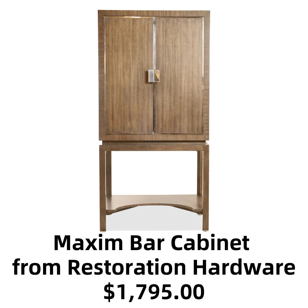 Maxim Bar Cabinet from Restoration Hardware
