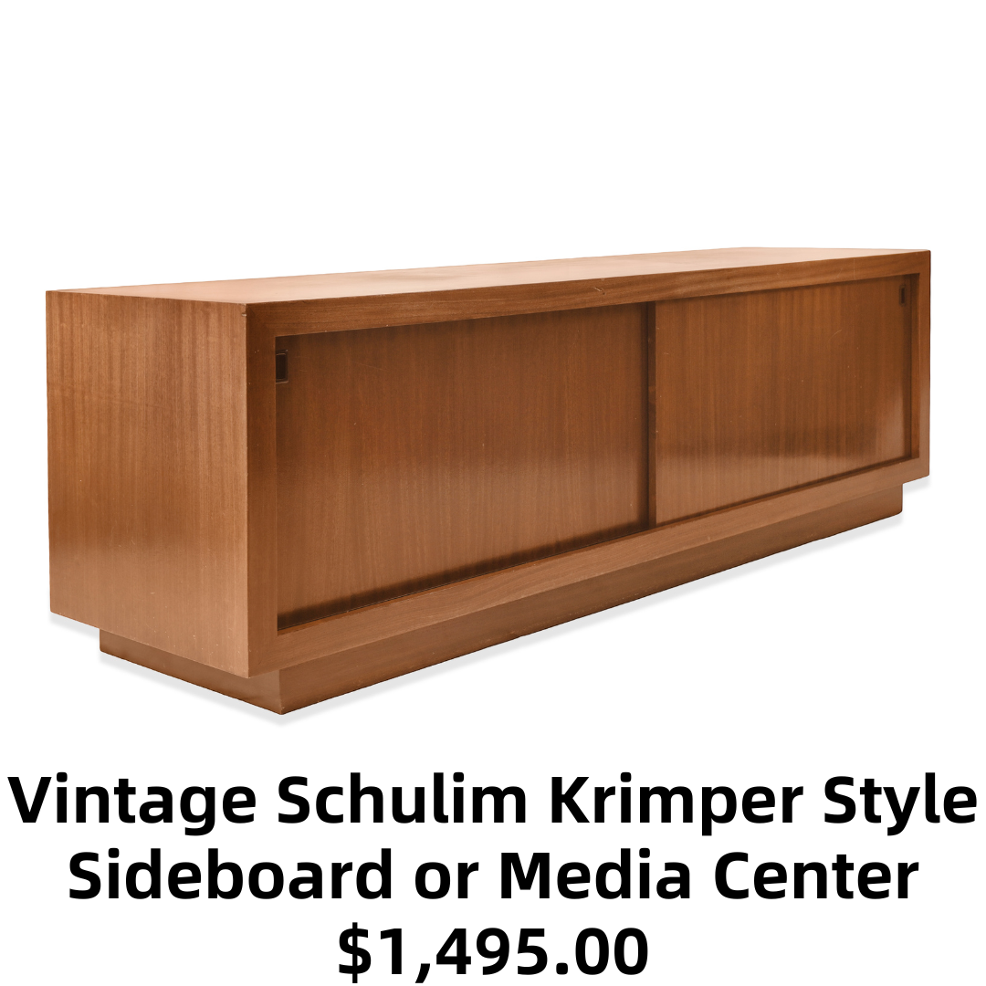 Vintage Schulim Krimper Style Sideboard or Media Center