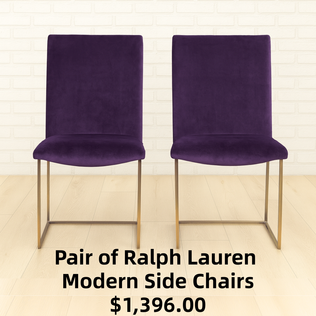Pair of Ralph Lauren Modern Side Chairs