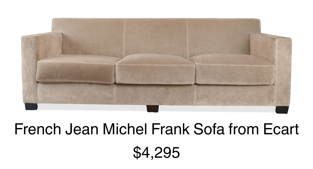 French Jean Michel Frank Sofa from Ecart