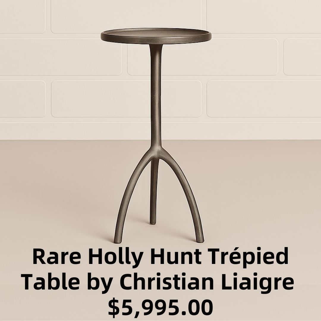 Rare Holly Hunt Trépied Table Designed by Christian Liaigre - HH Numbered 8of25
