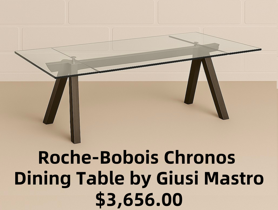 Roche-Bobois Chronos Dining Table Designed by Giusi Mastro