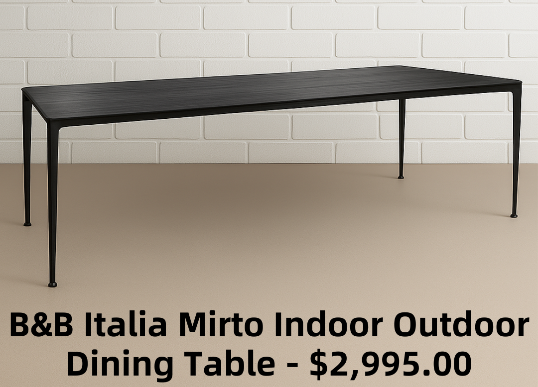 B&B Italia Mirto Outdoor Indoor Rectangular Dining Table