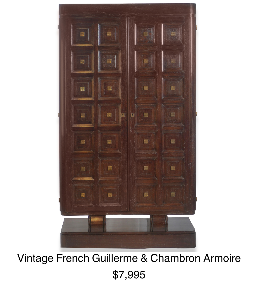 Vintage French Guillerme & Chambron Armoire