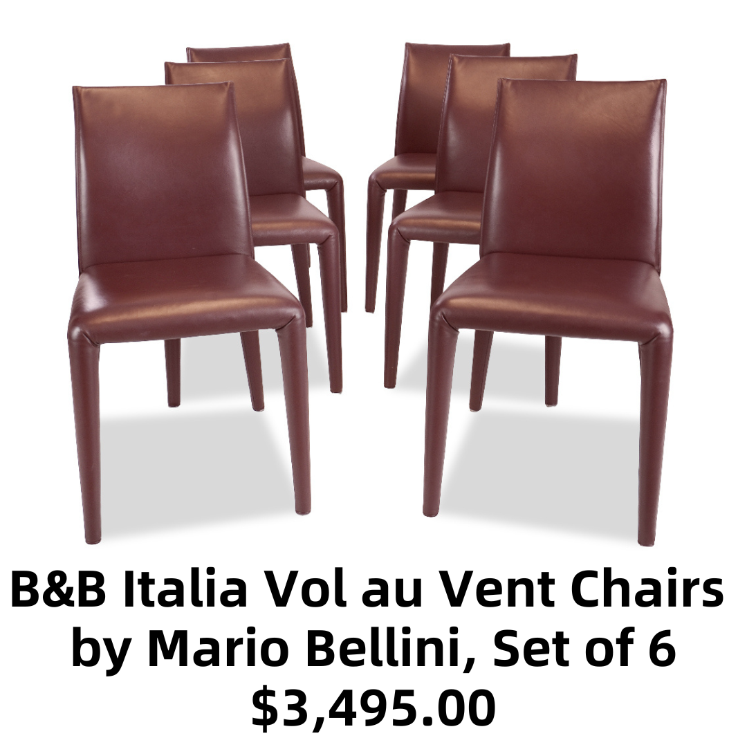 B&B Italia Vol au Vent Chairs by Mario Bellini, Set of 6