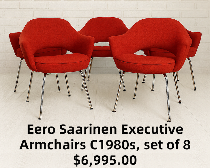 Eero Saarinen Executive Armchairs C1980s, set of 8