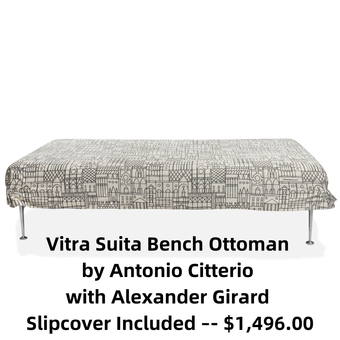 Vitra Suita Bench Ottoman by Antonio Citterio
