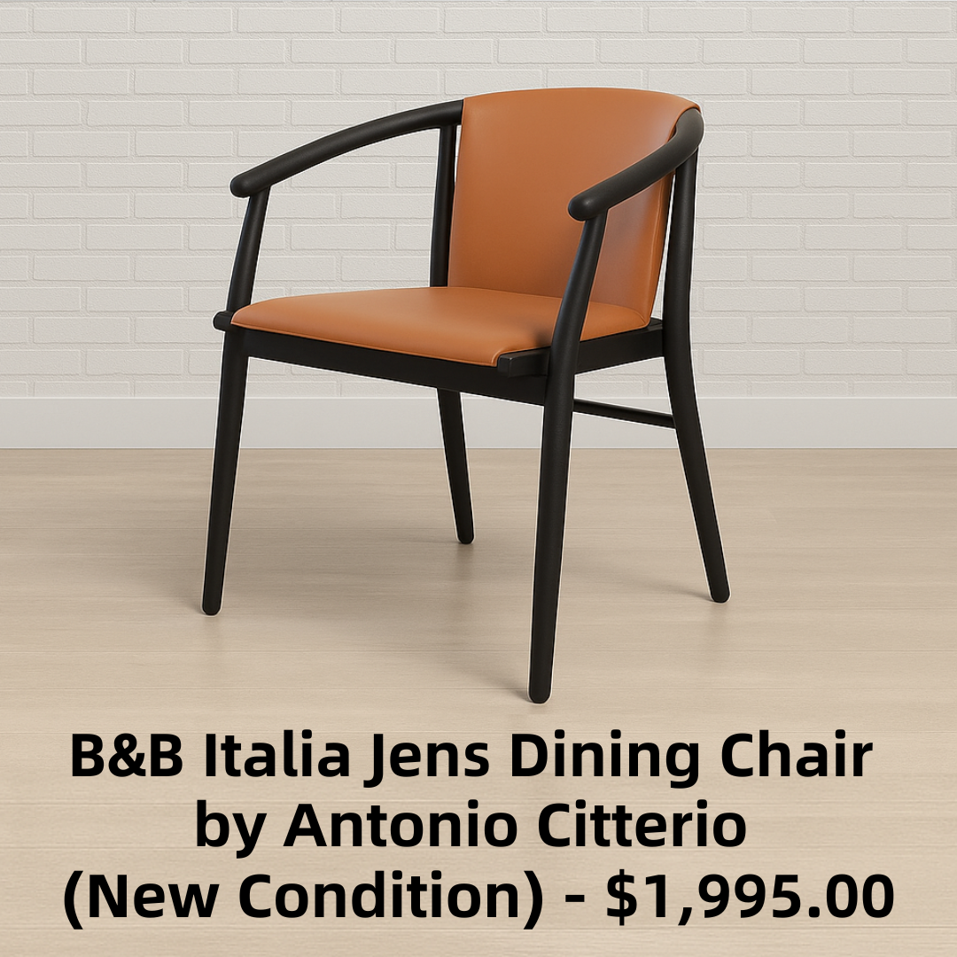 B&B Italia Jens Dining Chair by Antonio Citterio (New Condition)