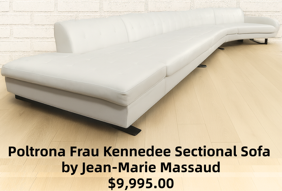 Poltrona Frau Kennedee Sectional Sofa with Ottoman by Jean-Marie Massaud