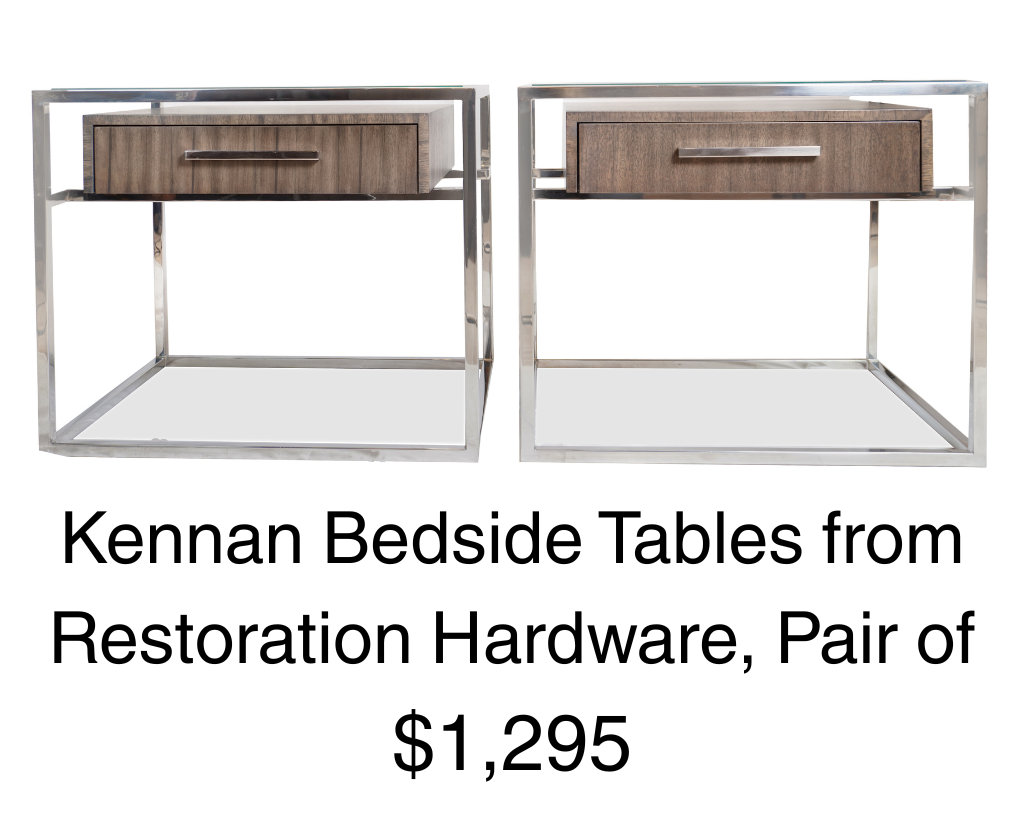 Kennan Bedside Tables from Restoration Hardware, Pair of