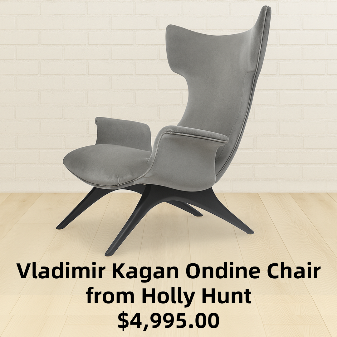 Vladimir Kagan Ondine Chair from Holly Hunt