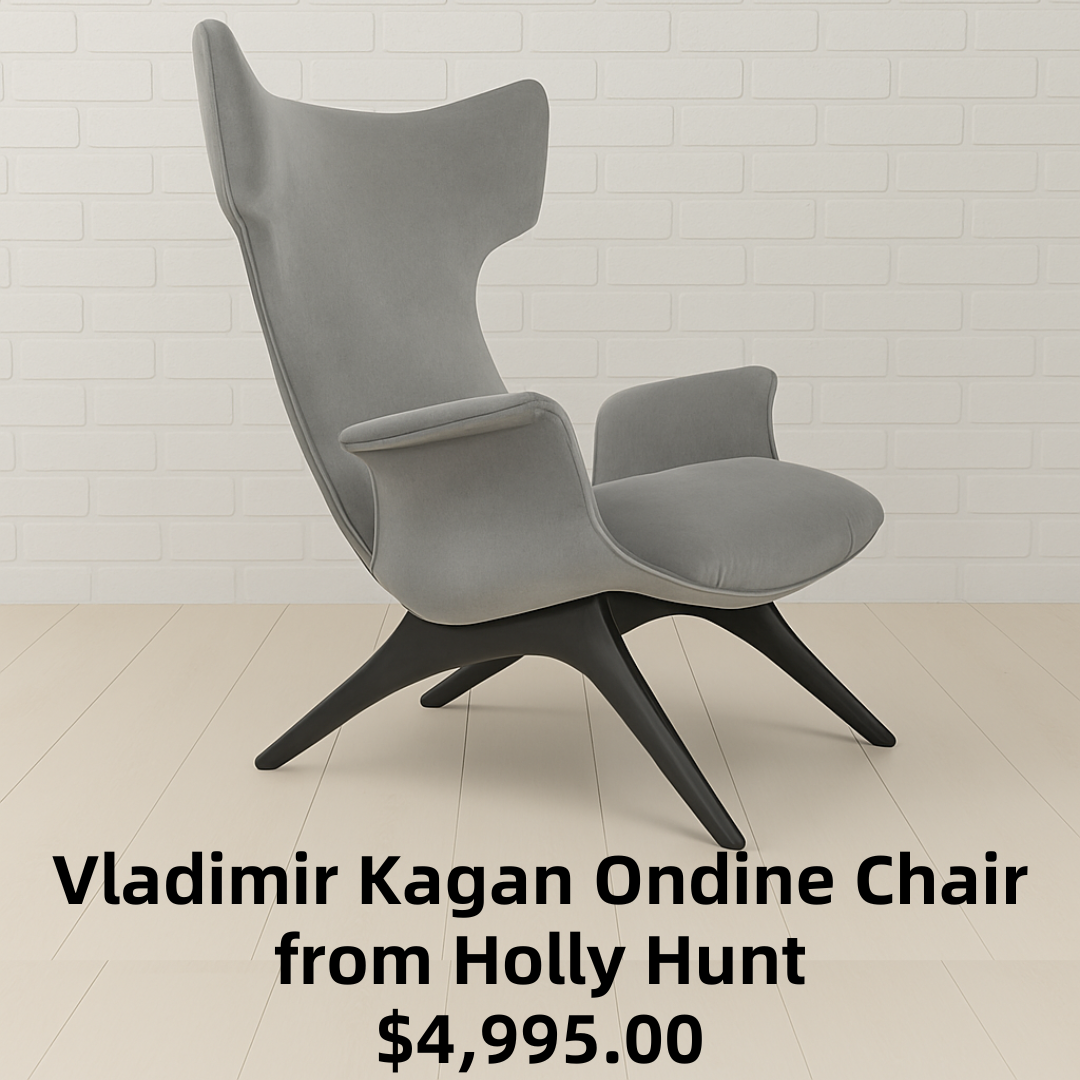 Vladimir Kagan Ondine Chair from Holly Hunt