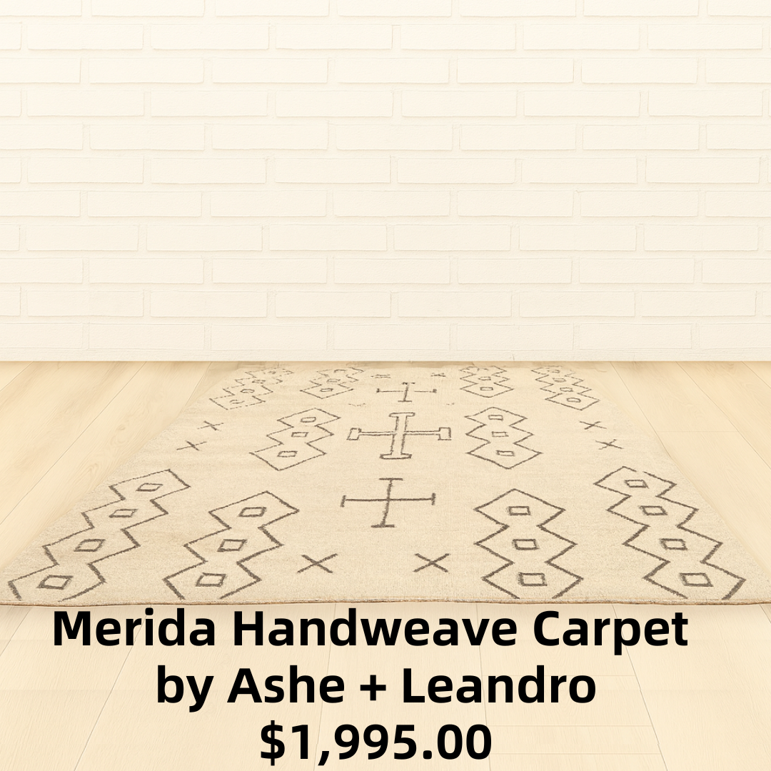 Merida Handweave Sisal and Suede Carpet by Ashe + Leandro