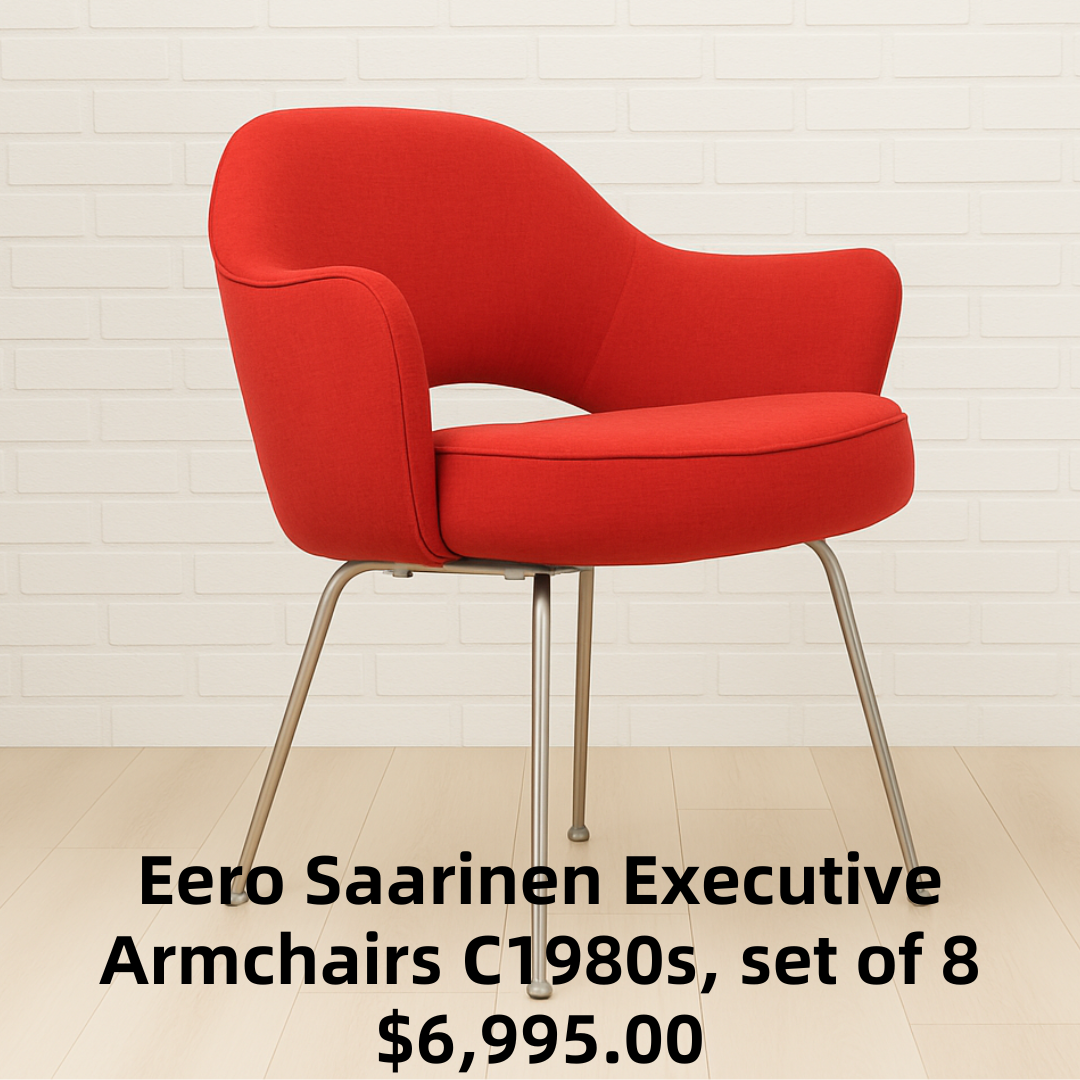 Eero Saarinen Executive Armchairs C1980s, set of 8