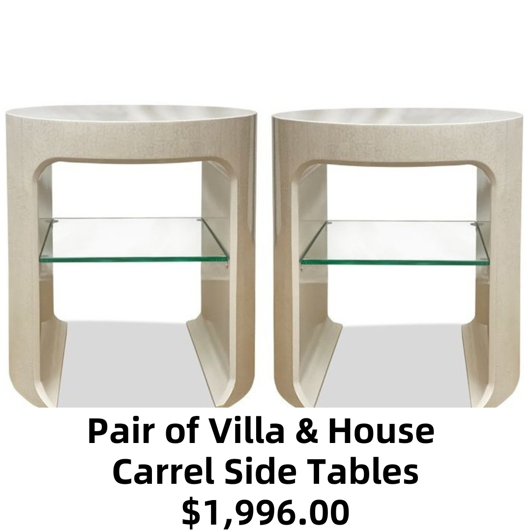 Pair of Villa & House Carrel Side Tables