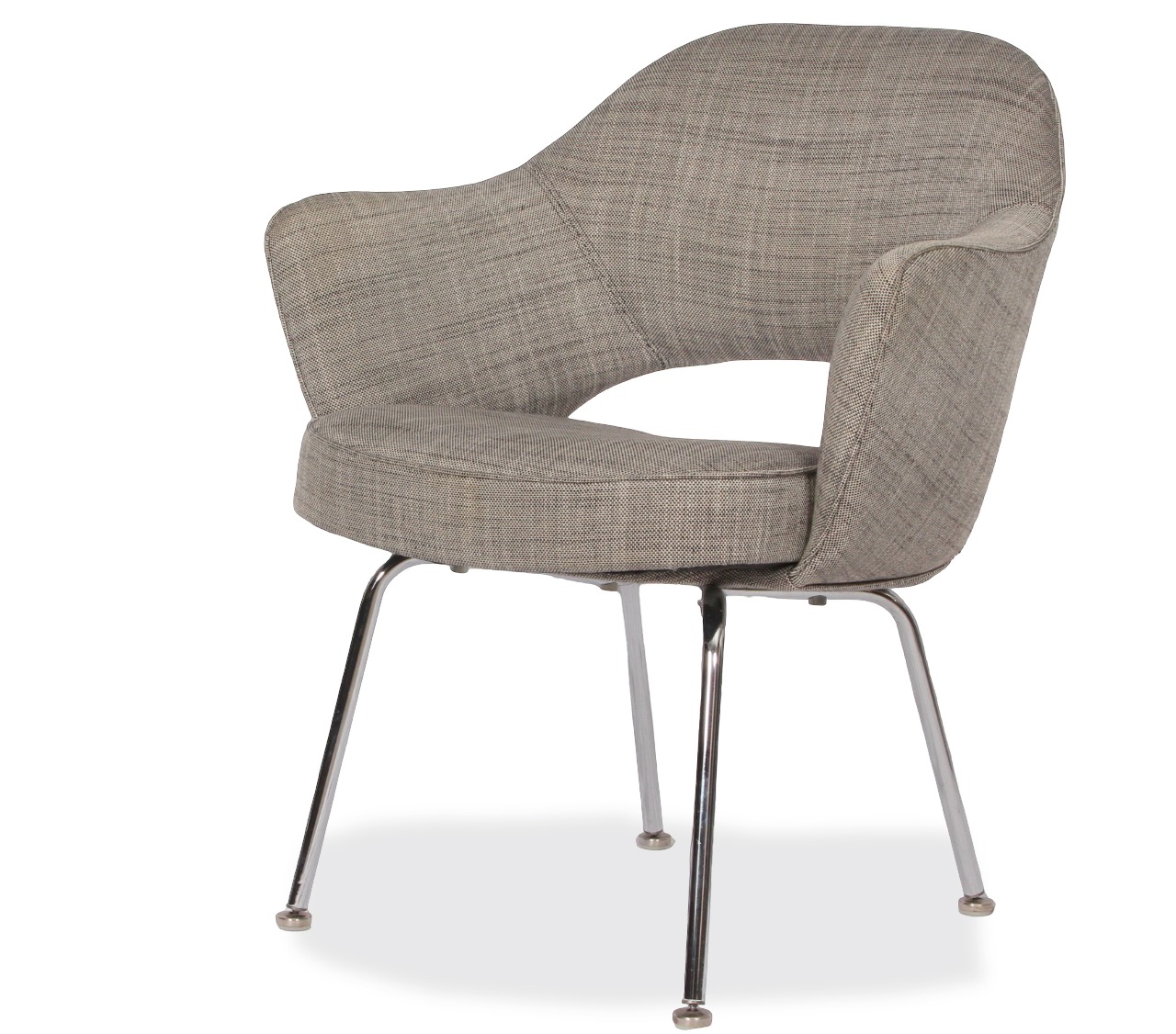 Eero Saarinen Executive Armchairs Upholstered in Kravet C1970s, set of 6