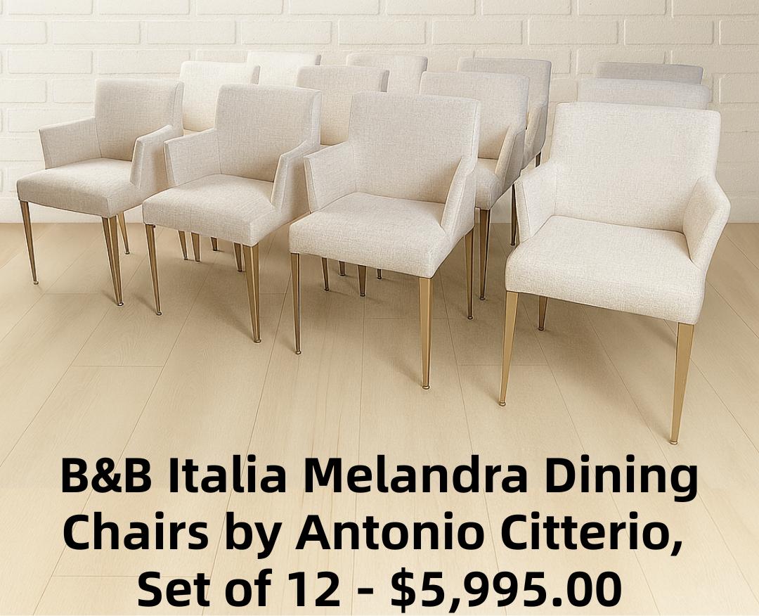 B&B Italia Melandra Dining Chairs by Antonio Citterio, Set of 12