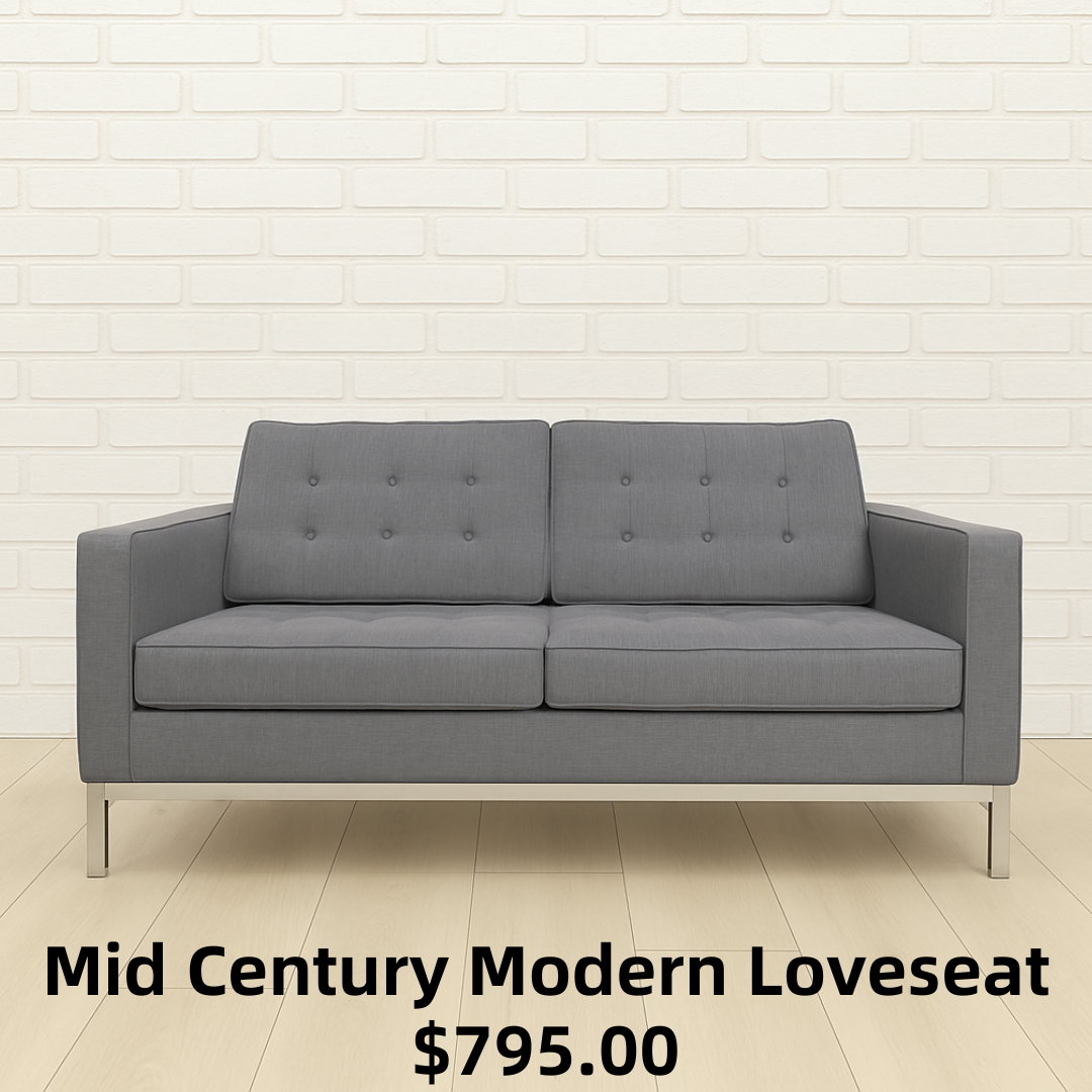 Mid Century Modern Loveseat