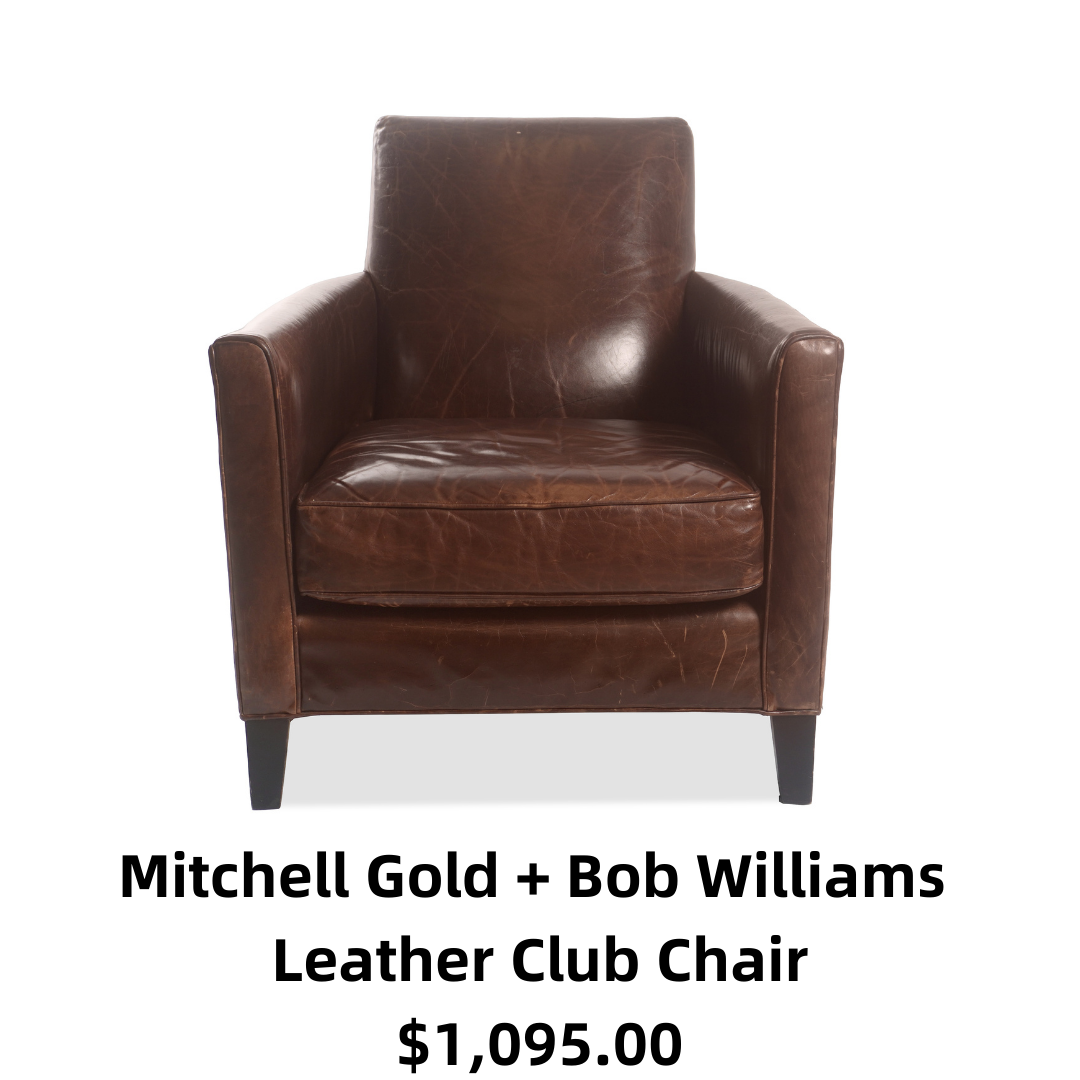 Mitchell Gold + Bob Williams Leather Club Chair