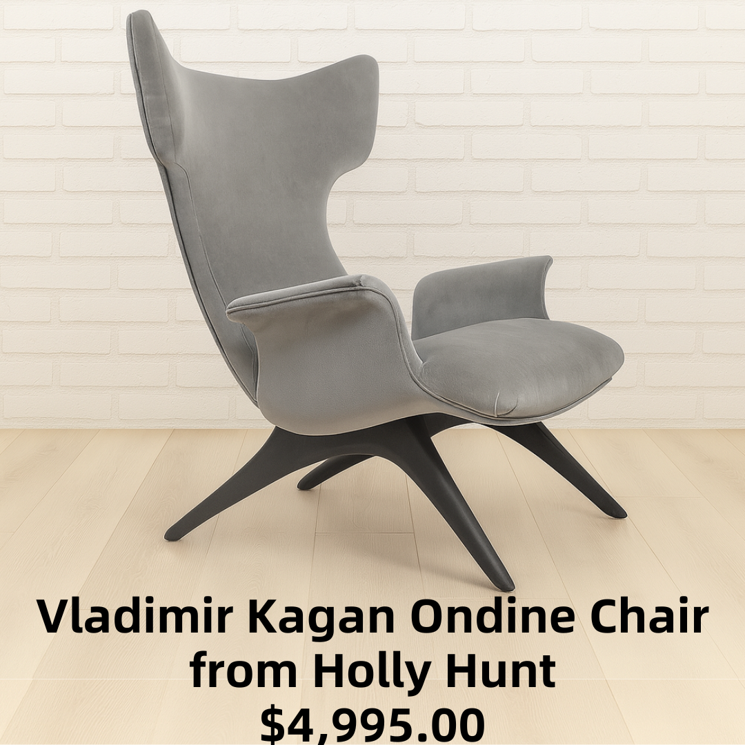 Vladimir Kagan Ondine Chair from Holly Hunt
