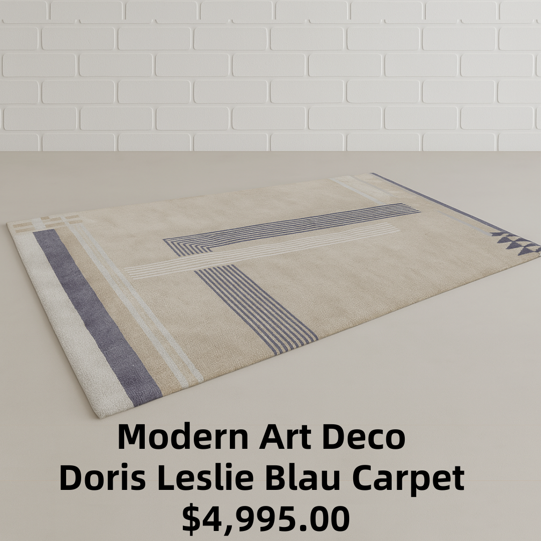 Modern Art Deco Doris Leslie Blau Carpet (13 ft 8 in x 8 ft 9 in)