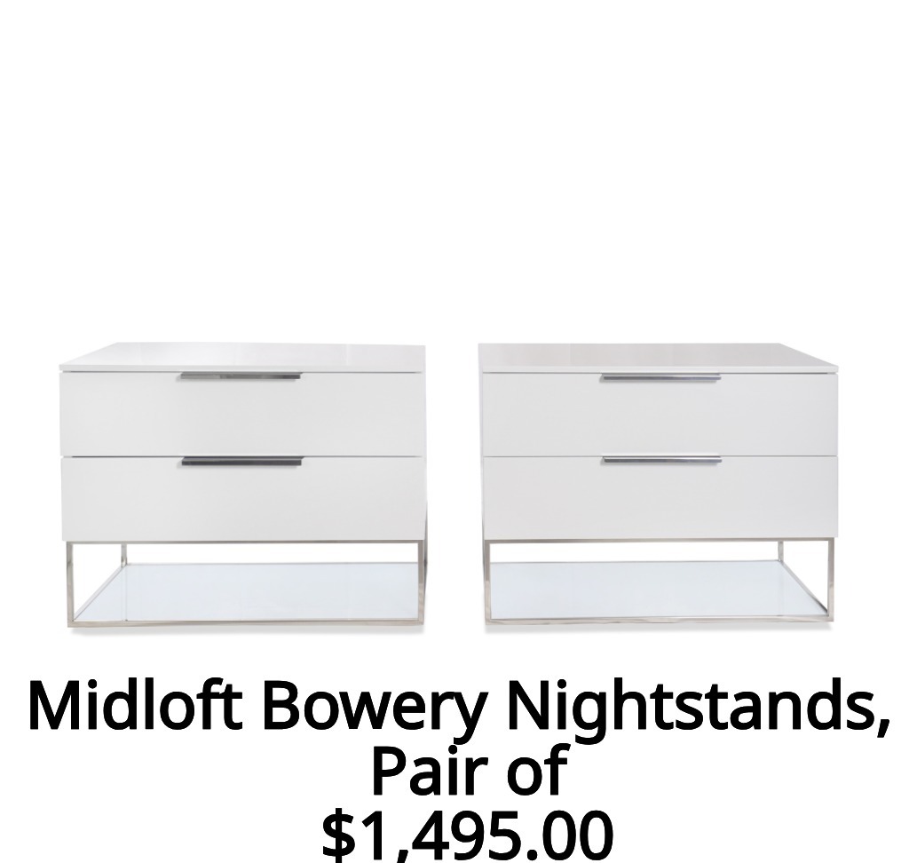 Midloft Bowery Nightstands, Pair of