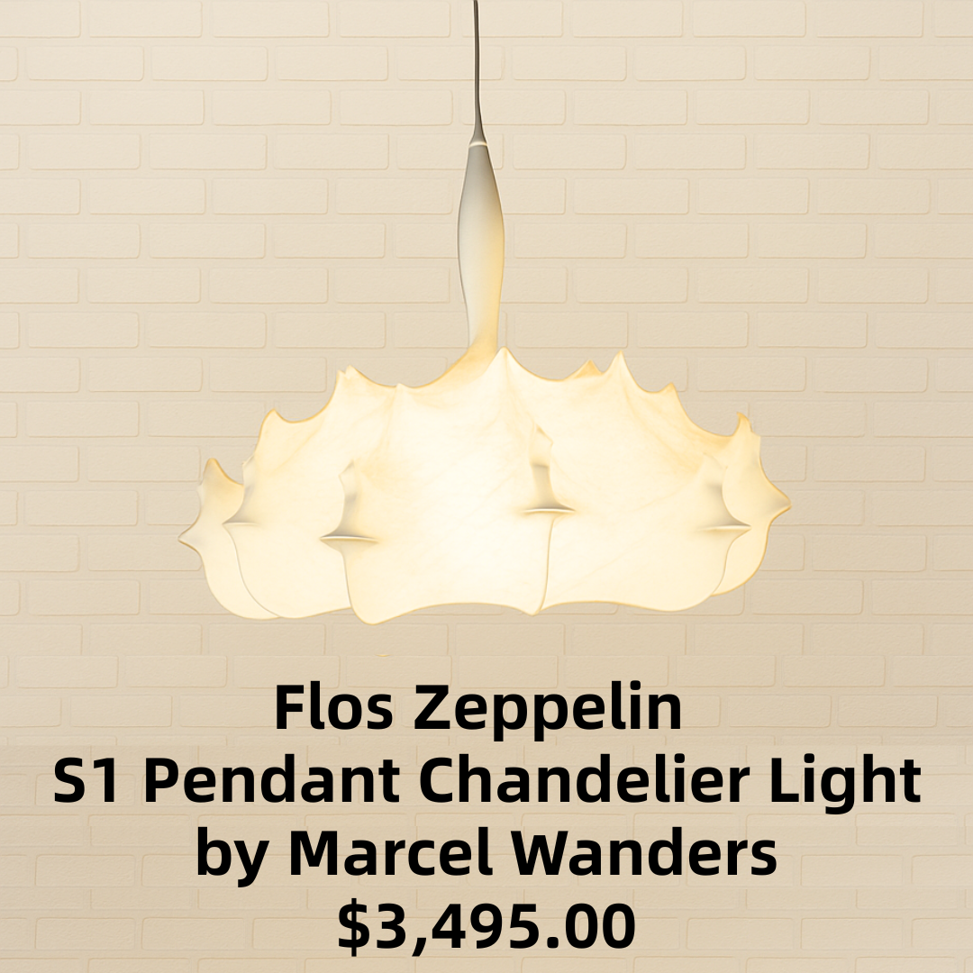 Flos Zeppelin S1 Pendant Chandelier Light by Marcel Wanders, Faceted Crystal Globe