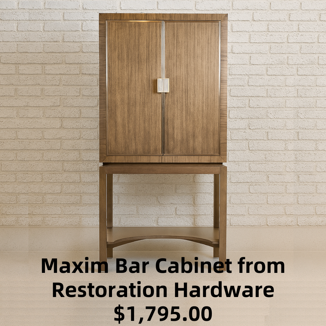 Maxim Bar Cabinet from Restoration Hardware