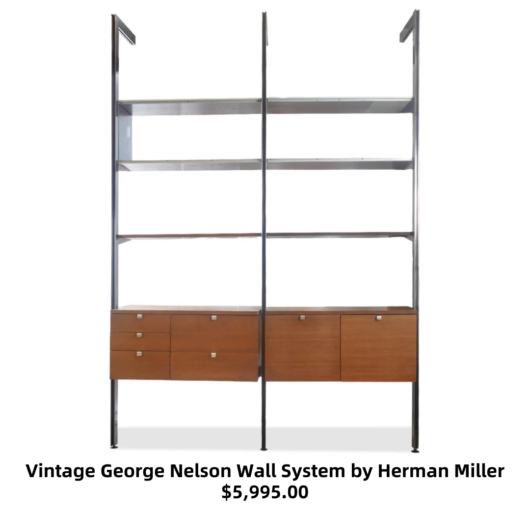 Vintage George Nelson Wall System by Herman Miller