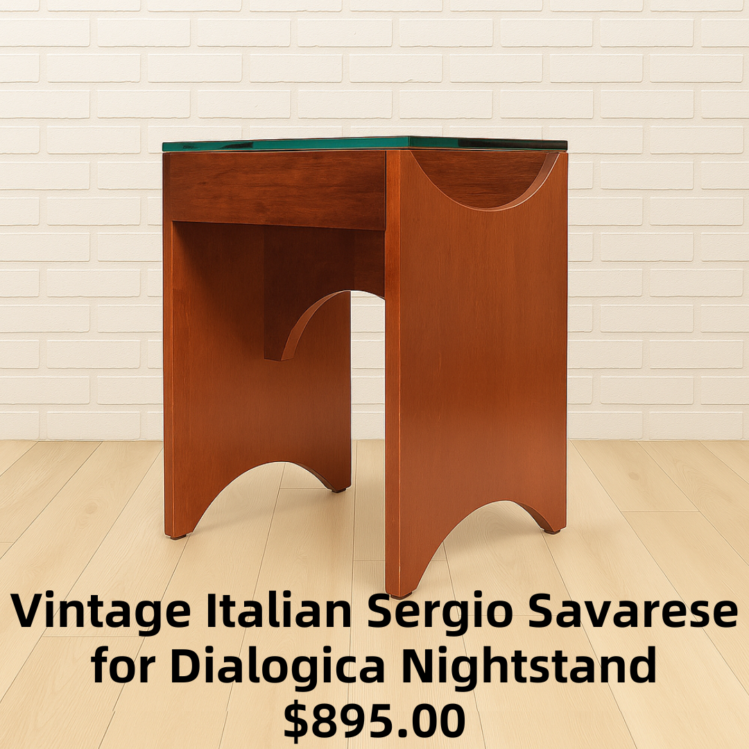 Vintage Italian Sergio Savarese for Dialogica Nightstand