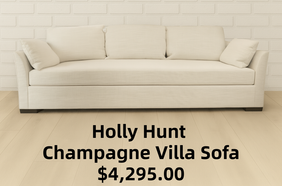 Holly Hunt Champagne Villa Sofa
