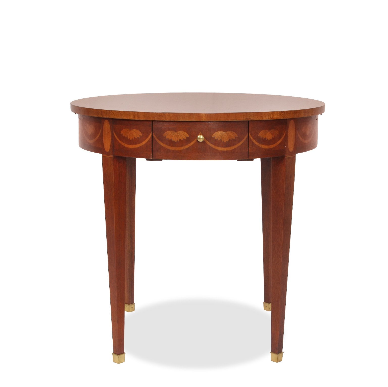 Baker Furniture Federal Inlaid Mahogany Tea Table or Occasional Side Table