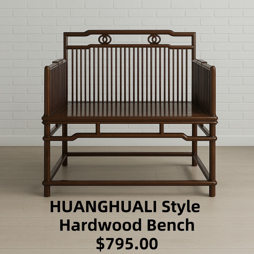 HUANGHUALI Style Hardwood Bench