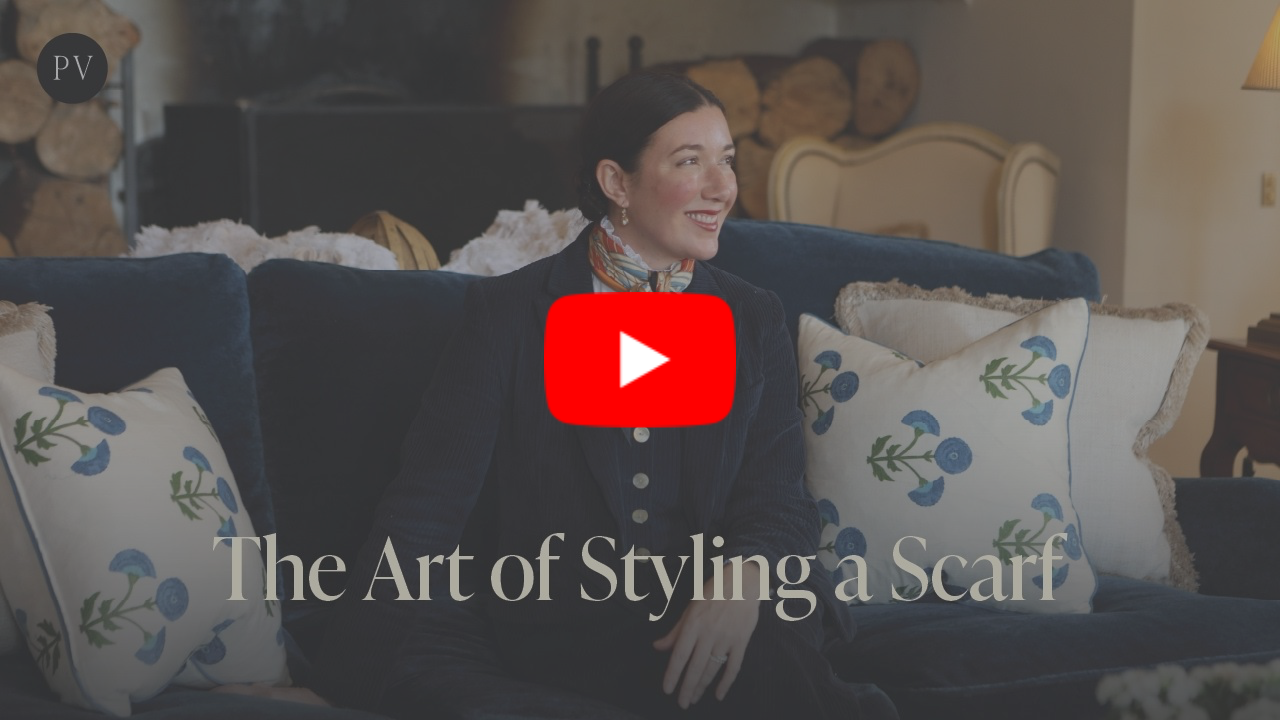 video on the art of styling a scarf