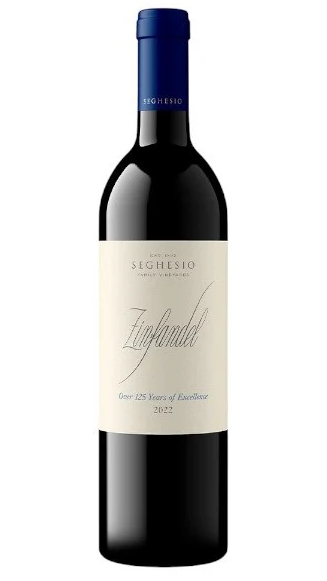 Bottle of Seghesio Zinfandel. Fearrington Village.
