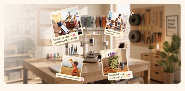 From everyday ideas to meaningful creations, thank you for growing with ANYCUBIC.