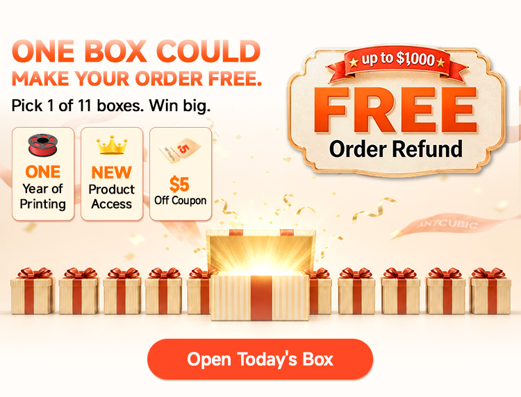 ONE BOX COULD MAKE YOUR ORDER FREE.