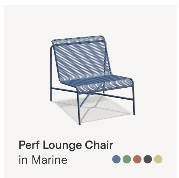 Perf Lounge Chair in Marine