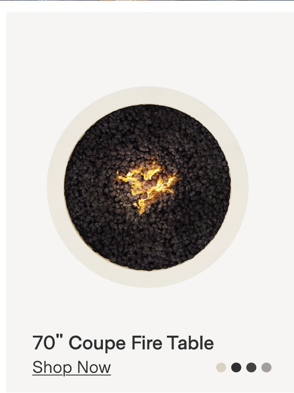 70in Coupe Fire Table - Shop Now