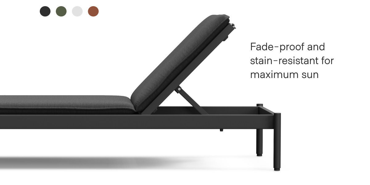 Fade-proof and stain-resistant for maximum sun