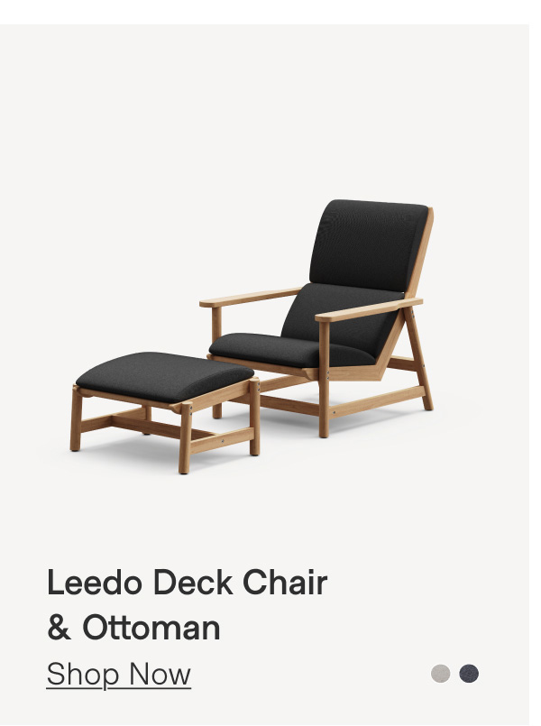 Leedo Deck Chair & Ottoman - Shop Now