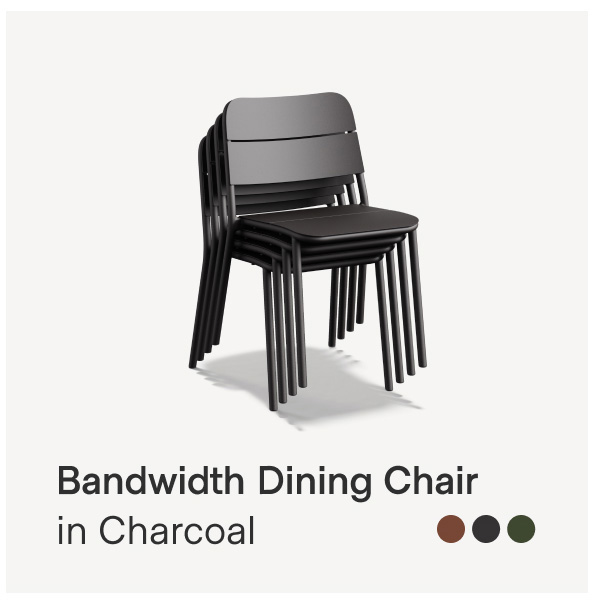 Bandwidth Dining Chair in Charcoal