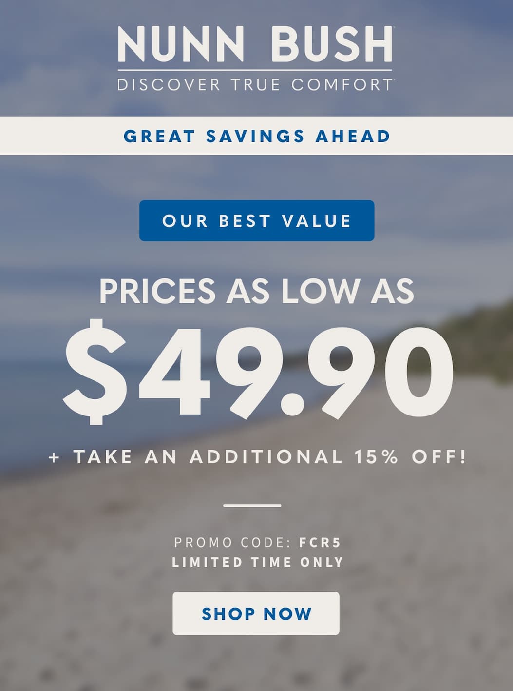 Prices as low as $49.90 + Take an additional 15% off with code FCR5. Display images to learn more.