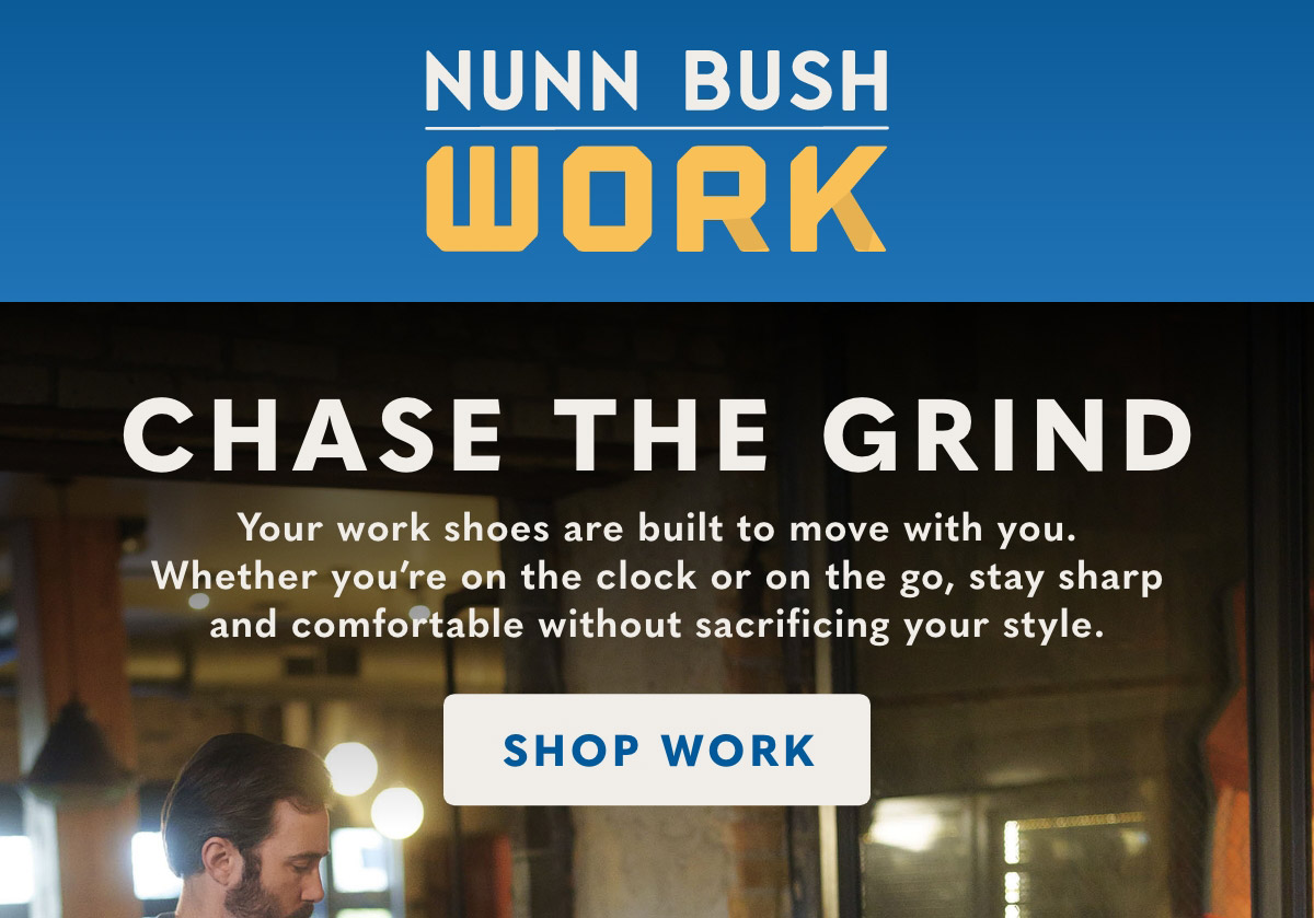Your work shoes are built to move with you. Display images to learn more.