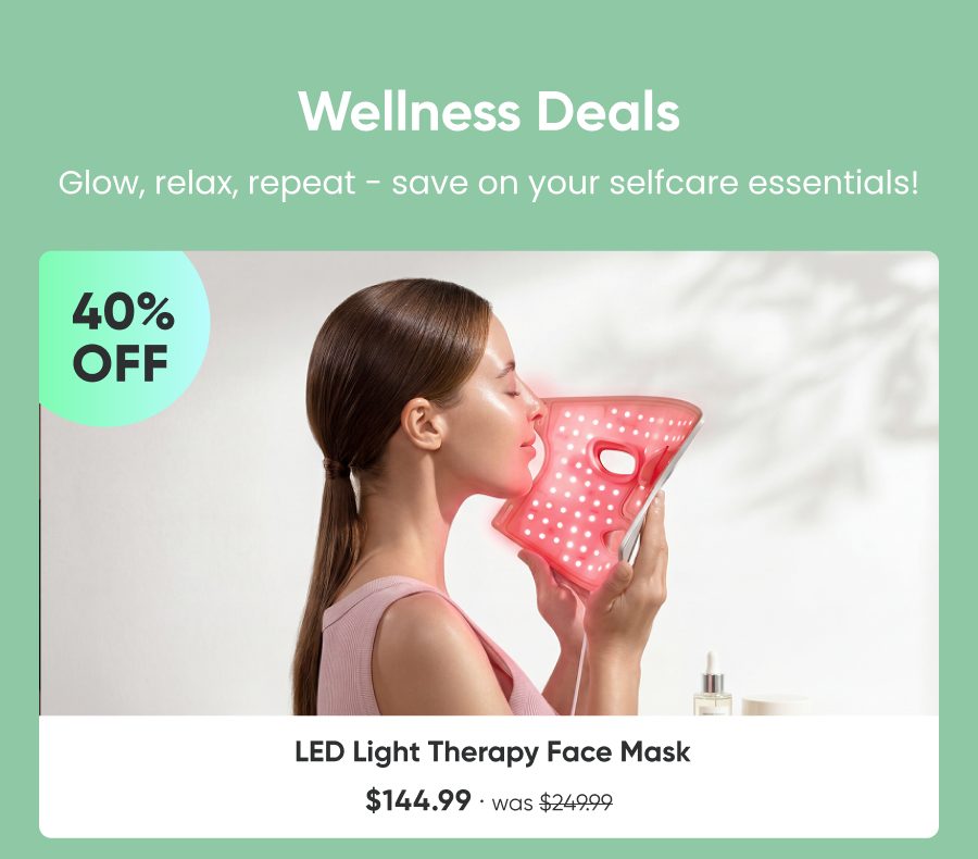 LED Light Therapy Face Mask - $144.99, was $249.99 (40% off)