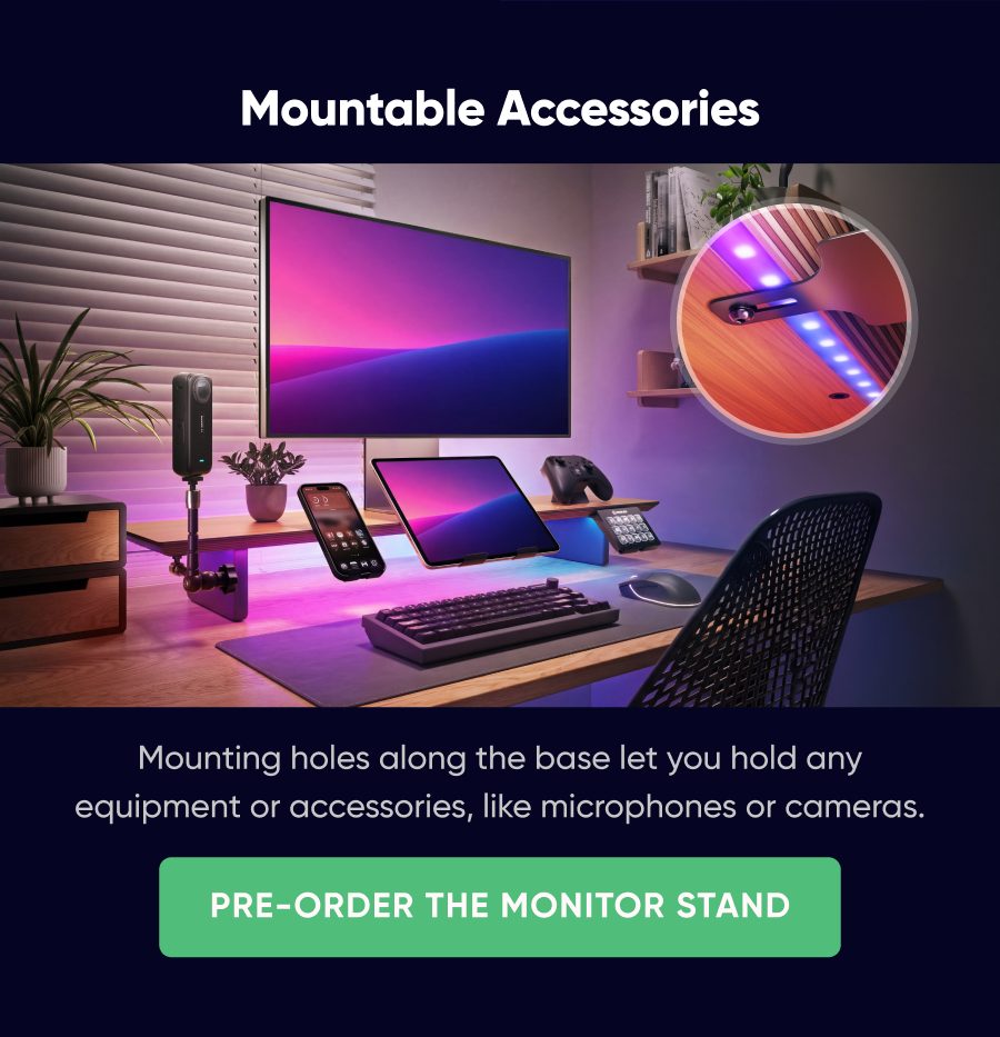 Monitor Stand - holds up to 30kg, 12cm elevation. Pre-order now