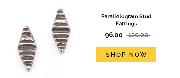 Parallelogram Stud Earrings