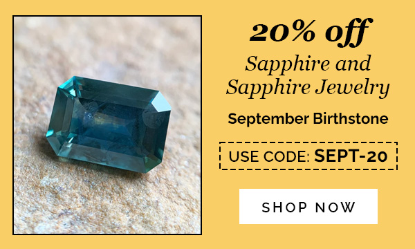 20% off Sapphire and Sapphire Jewelry | September Birthstone