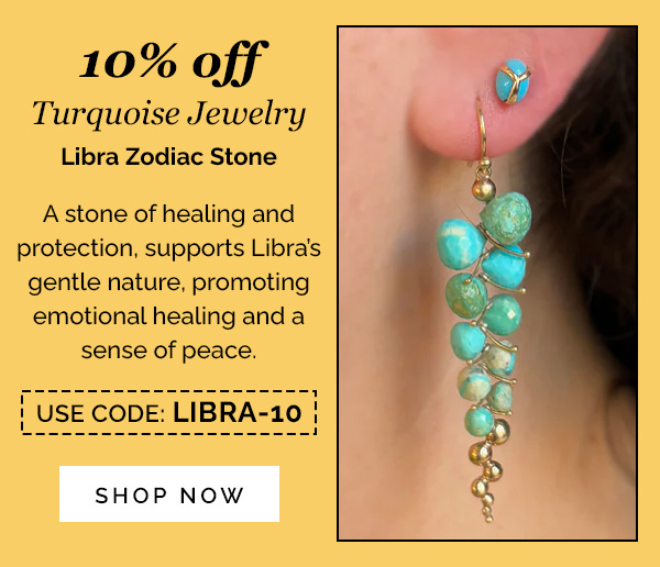 10% off Turquoise Jewelry | Libra Zodiac Stone 