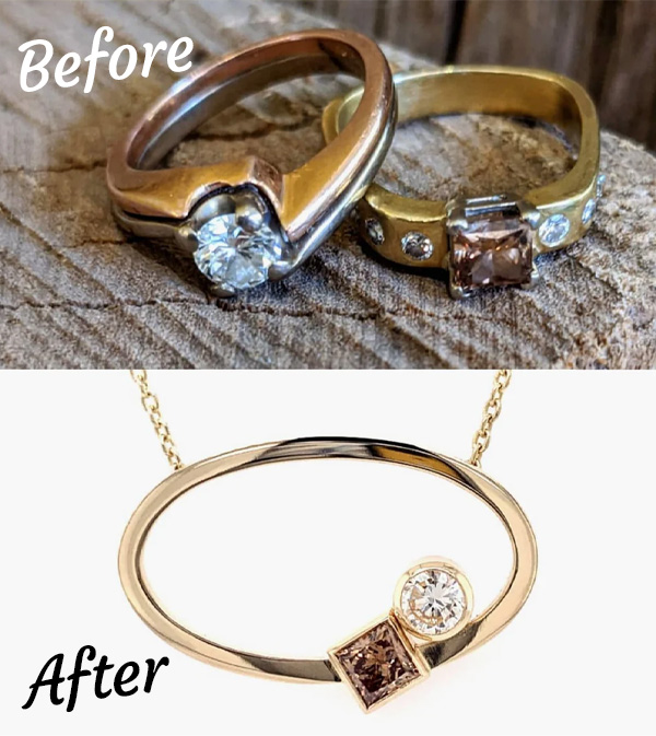 From forgotten gems to a beloved necklace. A REAL customer story.
